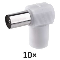 Konektor IEC vidlice skrutkovací uhlový, 10ks