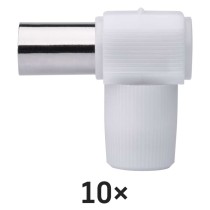 Konektor IEC vidlice skrutkovací uhlový, 10ks