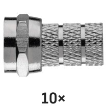 Konektor F vidlica pre koax CB500, 10ks