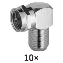 Redukcia F vidlica - F zásuvka, 10ks