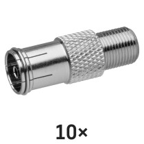 Redukcia F zásuvka - IEC zásuvka, 10ks