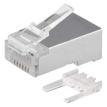 RJ45 konnektor FTP-kaablile (monoliitkaabel), CAT6, 20 tk