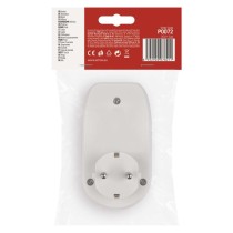 EMOS Aljzat 2xUSB SCHUKO, fehér