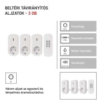 EMOS Távírányítású aljzat IP20 SCHUKO