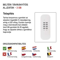 EMOS Távírányítású aljzat IP20 SCHUKO