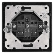 Zásuvka jednonásobná, antracit