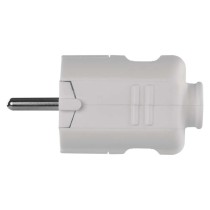 Vidlice přímá pro prodlužovací kabel, bílá