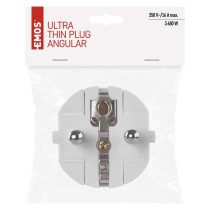 Vidlice přímá pro prodlužovací kabel, bílá