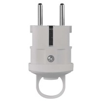 Vidlice přímá pro prodlužovací kabel, bílá