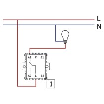 Přepínač střídavý č. 1,6, antracit