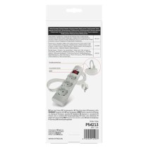 EMOS Túlfeszültségvédő 3 aljzat, 1,5 m, fehér