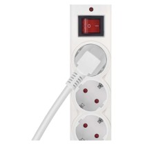 EMOS Túlfeszültségvédő 3 aljzat, 1,5 m, fehér