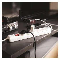 Listwa przeciwprzepięciowa EMOS, 6 gniazd, 1,5 m, biała