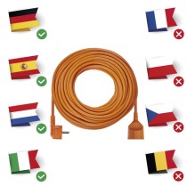 Hosszabbító 30 m / 1 aljzat / narancssárga / PVC / 250 V / 1,5 mm2