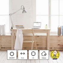 Hosszabbító 5 m / 3 aljzat / kapcsolós / fehér / PVC / 1,5 mm2