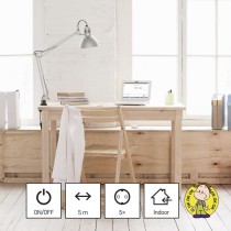 Ilgintuvas 5 m / 5 lizdai / su jungikliu / baltas / PVC / 1,5 mm2 