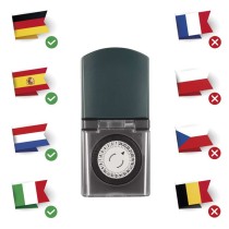 EMOS Mechanikus időkapcsoló P5526 IP44 SCHUKO