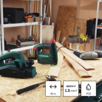 Kábeldob 40 m / 4 aljzat / narancssárga / PVC / 230 V / 1,5 mm2