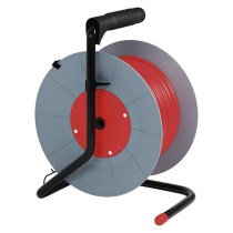 Kábeldob 20 m / 4 aljzat / piros / PVC / 230 V / 1 mm2