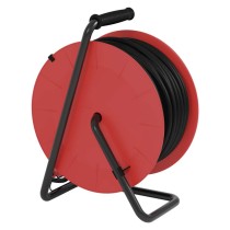 Kültéri kábeldob 50 m / 4 aljzat / fekete / gumi / 230 V / 1,5 mm2