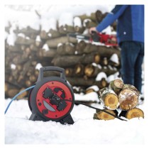 Fagyásálló kábeldob 20 m / 3 aljzat / kék / PVC / 230 V / 1,5 mm2