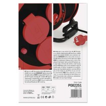 Kültéri kábeldob 25 m / 4 aljzat / fekete / gumi / 230V/400V / 1,0 mm2