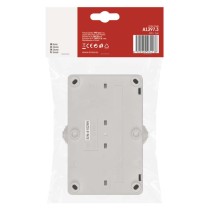 Zásuvka nástěnná dvojitá, bílá, IP44