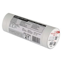Izolační páska PVC 15mm / 10m bílá, 10 ks