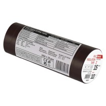 Izolační páska PVC 15mm / 10m hnědá, 10 ks