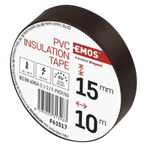 Izolační páska PVC 15mm / 10m hnědá, 10 ks