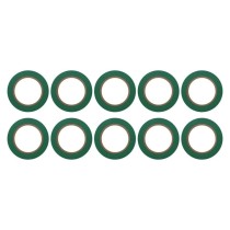 Izolační páska PVC 15mm / 10m zelená, 10 ks