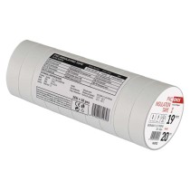 Izolační páska PVC 19mm / 20m bílá, 10 ks