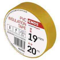 Izolační páska PVC 19mm / 20m žlutá, 10 ks