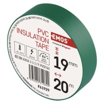 Izolační páska PVC 19mm / 20m zelená, 10 ks