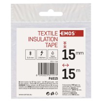 Izolační páska textilní 15mm / 15m černá