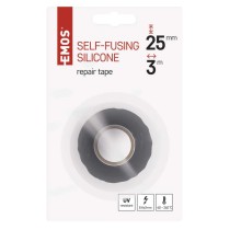 Silikonová páska vulkanizační 25mm / 3m černá