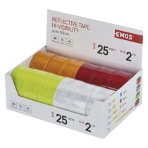 Reflexní páska 25 mm / 2m, 12 ks, box