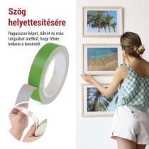  Kétoldalas habszalag 20 mm / 3 m, zöld