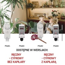 Termostat przylgowy, ręczny, P5681