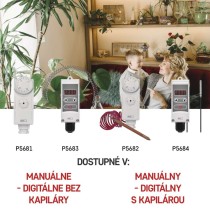 Príložný manuálny termostat P5681