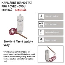 Příložný manuální kapilárový termostat P5682