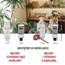 Termostat przylgowy, czujnik, kapilara, P5682