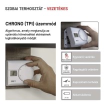 Manuális vezetékes szobatermosztát P5603R