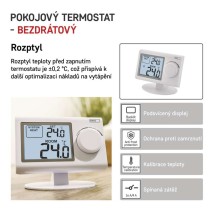 Pokojový manuální bezdrátový termostat P5614