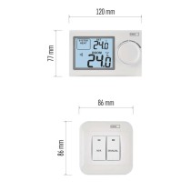 Raumthermostat P5614, manuell, kabellos
