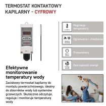 Termostat przylgowy, czujnik, kapilara, P5684