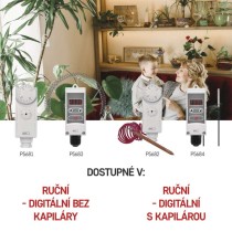 Příložný manuální kapilárový termostat P5684