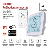 GoSmart Fußbodenheizung-Thermostat P56S01F mit WiFi, programmierbar, verkabelt