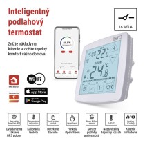 Podlahový programovateľný drôtový WiFi GoSmart termostat P56S01F