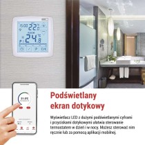 Inteligentny termostat pokojowy do ogrzewania podłogowego, GoSmart z WiFi, P56S01F